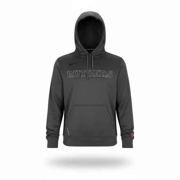 Nike Therma Fit Hoodie Rutgers Field Hockey. Grey Black Size S - Picture 1 of 9